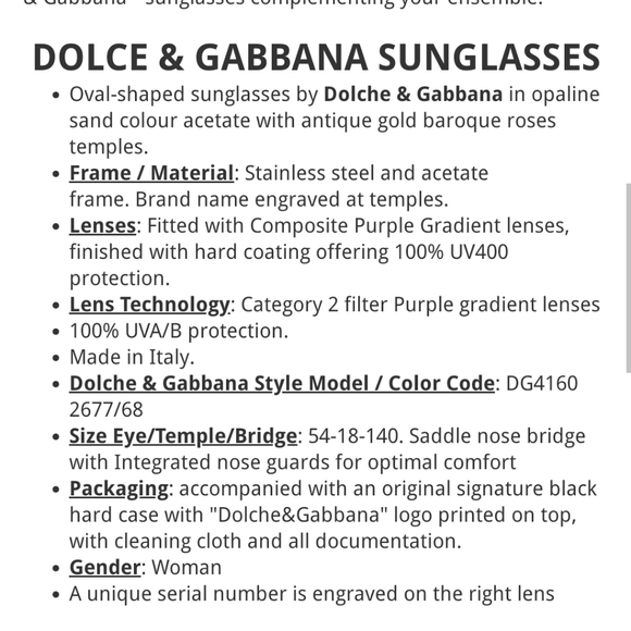 Dolce & Gabbana Sunglasses main image 16